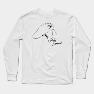 Proud Galgo Espanol profile dog lover sighthound Long Sleeve T-Shirt